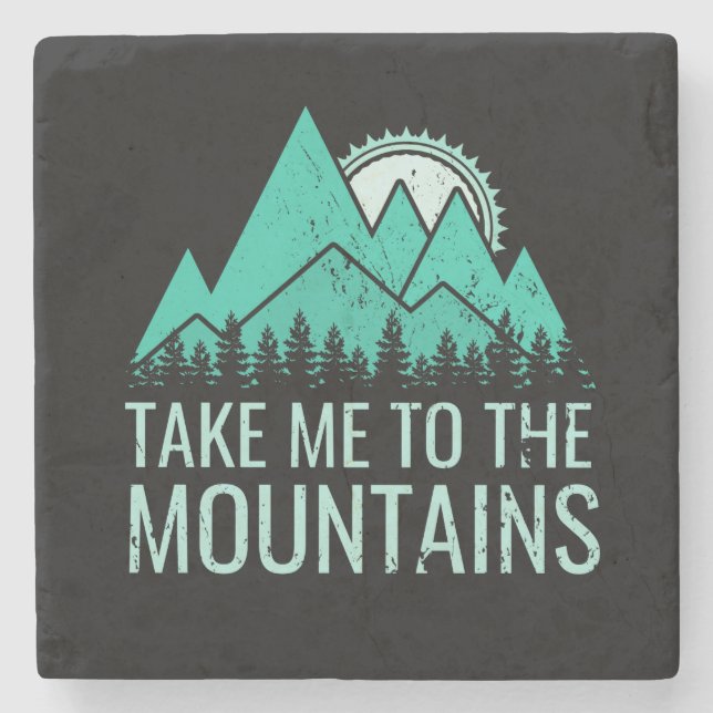Hiking Stone Coaster (Front)