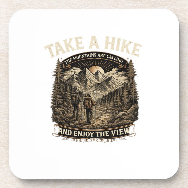 Hiking Take a Hike – The Mountains Are Calling Des Coaster (Front)