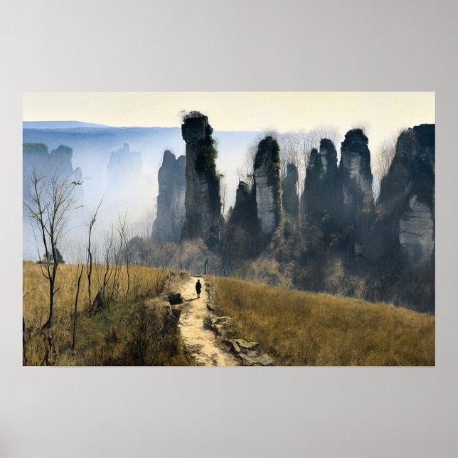 Hiking the Devil's Flutes Poster (Front)