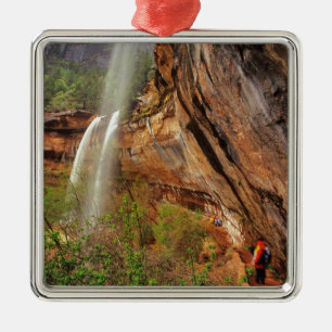 Hiking The Emerald Pools Trail in Zion National Metal Ornament