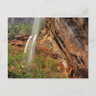 Hiking The Emerald Pools Trail in Zion National Postcard