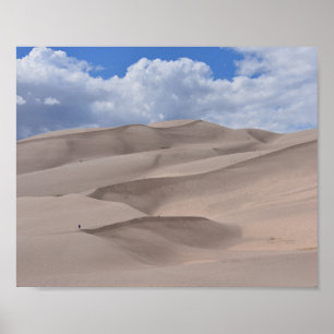 Hiking the Great Sand Dunes, Colorado Poster