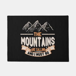 Hiking - The Mountains Are Calling Doormat