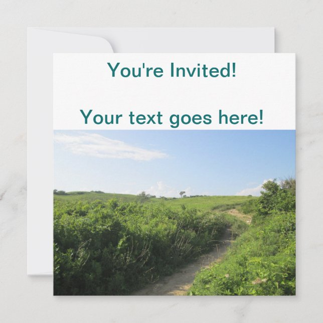 Hiking Trail Invitation (Front)