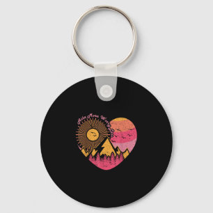 Hiking trekking hike more worry less keychain