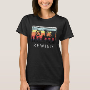 Hiking Unplug Rewind Nature Camping Hiker 80 Casse T-Shirt