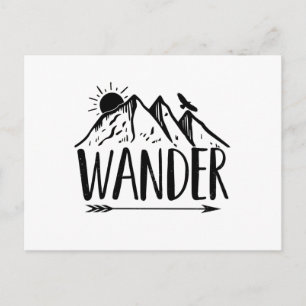 Hiking Wanderer Berge Bergsteiger gift ideas Postcard