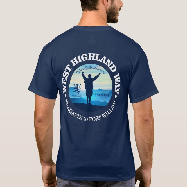 Hiking (West Highland Way) T-Shirt (Back)