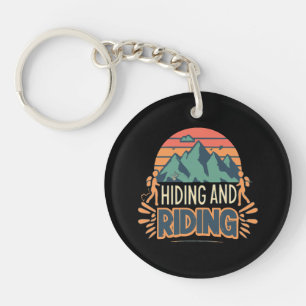 Hiking Where Journeys Become Adventures Keychain