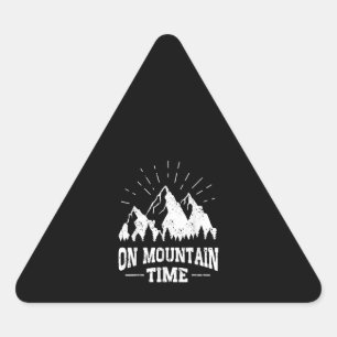 Hiking Wilderness Camping Nature Outdoor Triangle Sticker