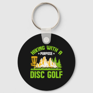 Hiking With A Purpose Disc Golf  Keychain