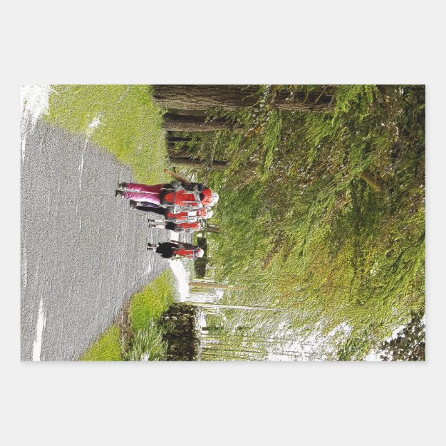 HIKING WRAPPING PAPER SHEET (Front)