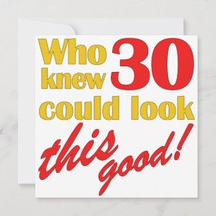 HIlarious 30th Birthday Party Invitations