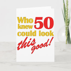 Hilarious 50th Birthday Gifts Card