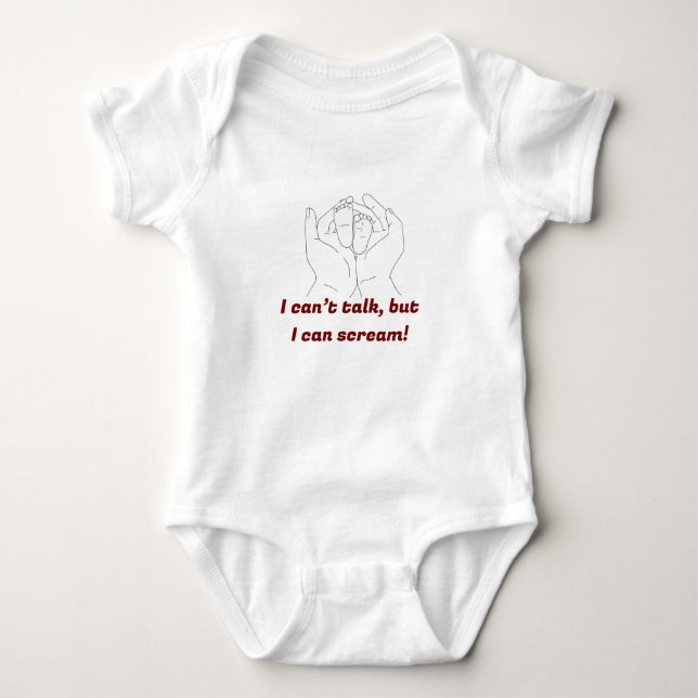 "Hilarious & Adorable: Customized Baby Bodysuit (Front)