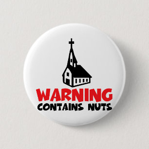 Hilarious atheist 2 inch round button