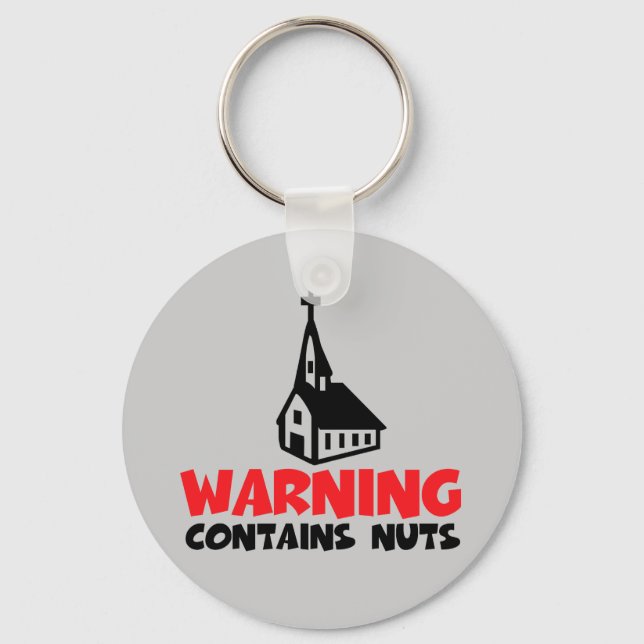 Hilarious atheist keychain (Front)