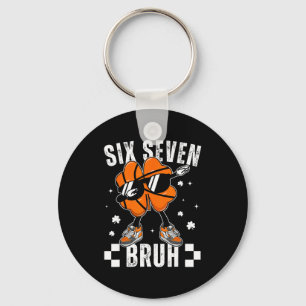 Hilarious Basketball Six Bruh Pajama Seven Shamroc Keychain