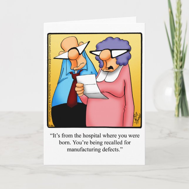 Hilarious Bonne Carte de voeux d'anniversaire (Devant)