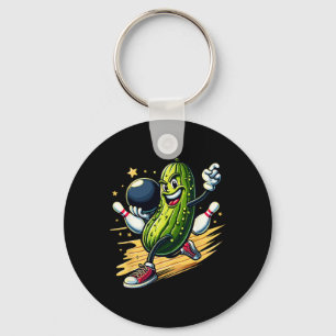 Hilarious Bowling Pickle Keychain