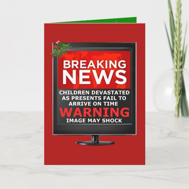 Hilarious Christmas Holiday Card (Front)