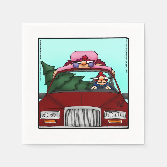 Hilarious Christmas Humour Party Napkins (Front)