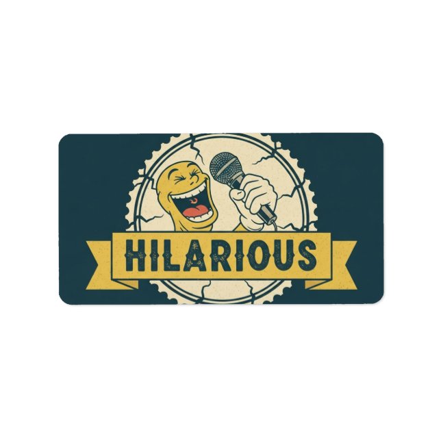 Hilarious Comedy Label (Front)