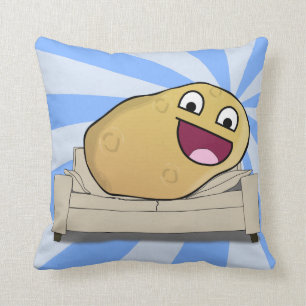 Hilarious Couch Potato Throw Pillow