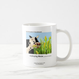 Hilarious Cow "A Grazin' Maize" Mug de café