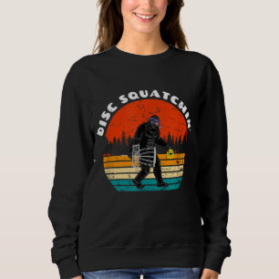 Hilarious Disc Squatchin' Bigfoot Basket Graphic S Sweatshirt