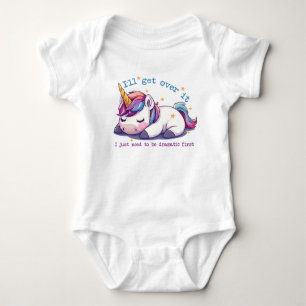 Hilarious Drama Unicorn Baby Bodysuit