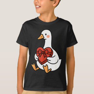 Hilarious Duck Preppy Silly Just Goose Valentine L T-Shirt
