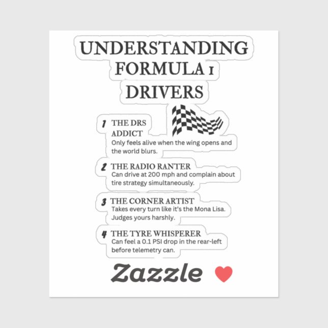 Hilarious F1-Inspired Definitions (Sheet)