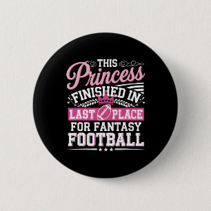 Hilarious Fantasy Football Loser Punishment  2 Inch Round Button