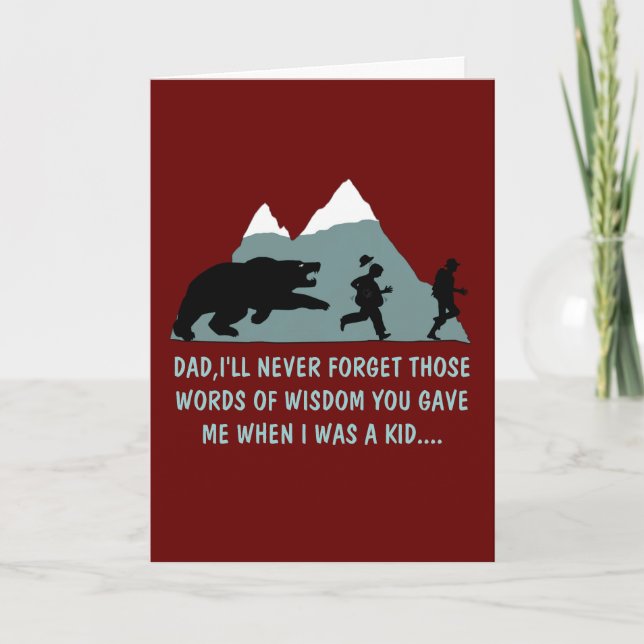 Hilarious fathers day card (Front)