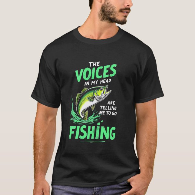 Hilarious Fishing Compulsion Joy T-Shirt (Front)