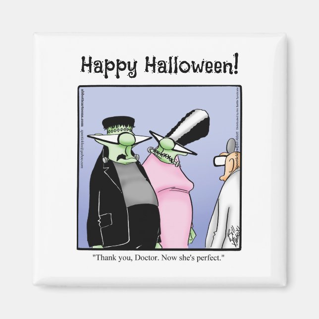 Hilarious Frankenstein Monster Magnet Humour (Devant)