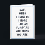 Hilarious Funny Dad Jokes Birthday Father's Day Card<br><div class="desc">Are you looking for a funny Father's Day card? Look at our Hilarious Funny Dad Jokes Birthday Father's Day Card! Great for anyone who loves humour.  Funny Card For Dad!</div>