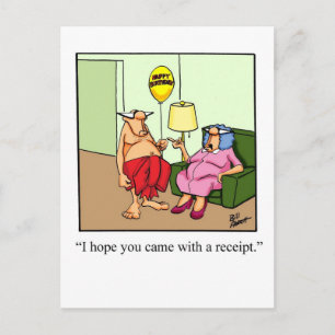 Hilarious Gift of Love! Postcard