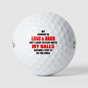 Hilarious Golf Ball Slogan
