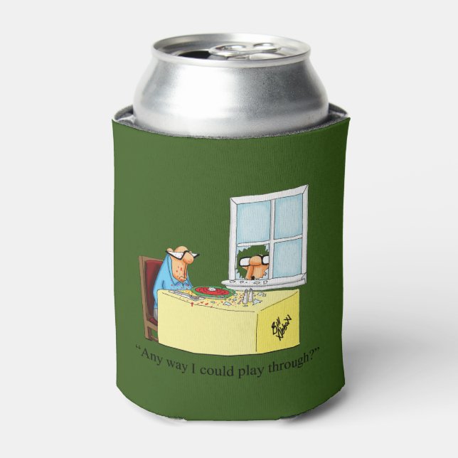 Hilarious Golf Humour Can Cooler Gift (Can Front)