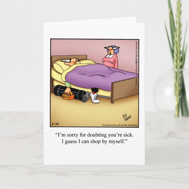 Hilarious Golf Humour Carte de voeux Anniversaire (Devant)