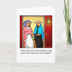 Hilarious Halloween Humour Greeting Card