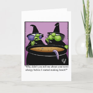 Hilarious Halloween Humour Greeting Card 