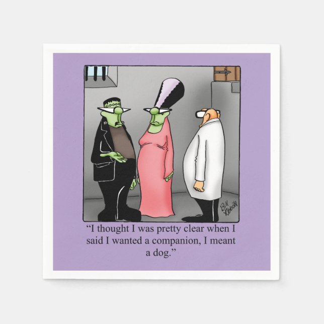Hilarious Halloween Humour Party Napkins  (Front)