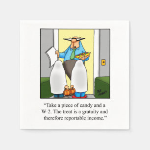 Hilarious Halloween Humour Party Napkins