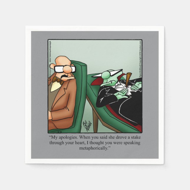 Hilarious Halloween Humour Party Napkins  (Front)