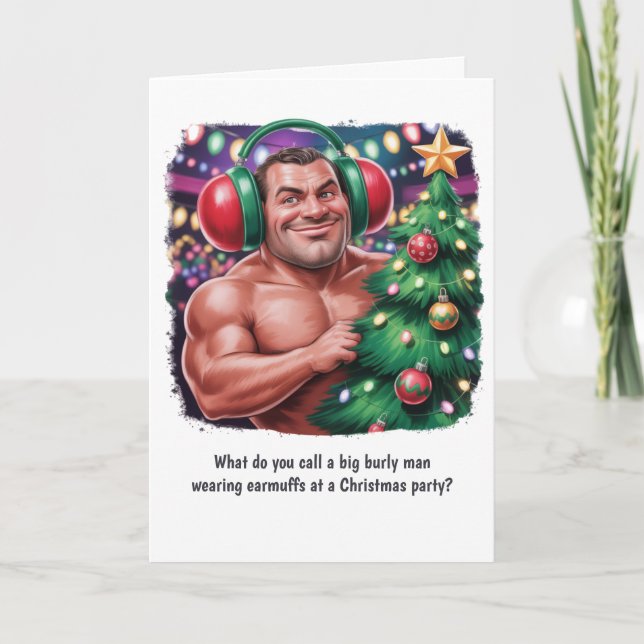 Hilarious Holiday Greeting Funny Christmas Card (Front)