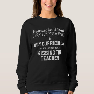 Hilarious Homeschool Dad Jokes Virtual Distant Lea Sweatshirt