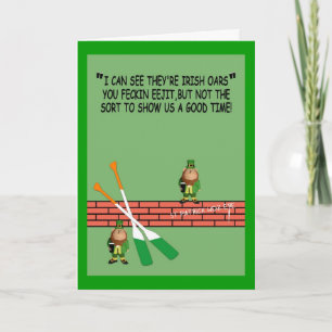 Hilarious Irish birthday Card